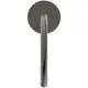 Freistehender Wanneneinlauf in Magnetic Grey von Ideal Standard, mit einer runden Wandhalterung und einem langen Auslaufrohr.